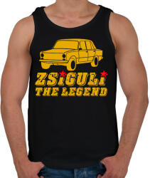 printfashion Zsiguli the legend - Férfi atléta - Fekete (7704624)