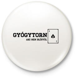 printfashion GyógytornÁSZ - Kitűző, hűtőmágnes - Fehér (3074924)