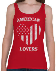 printfashion Amerikai szerető - Női atléta - Cseresznyepiros (106310)
