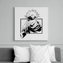 printfashion Gojo Jujutsu Kaisen Hoodie - Vászonkép - Fehér (6639396)