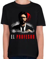printfashion EL PROFESOR - Gyerek póló - Fekete (5630503)