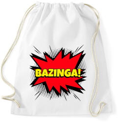 printfashion BAZINGA - Sportzsák, Tornazsák - Fehér (9979272)