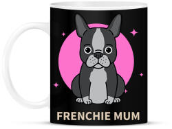printfashion Frenchie Mum - Bögre - Fekete (9469901)