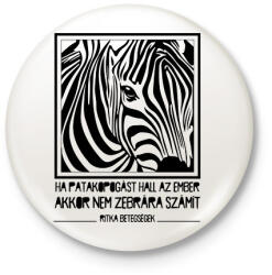 printfashion Ritka betegségek - Kitűző, hűtőmágnes - Fehér (13247542)
