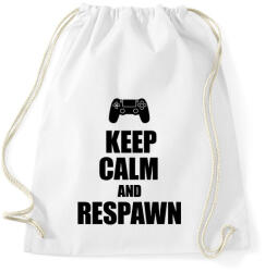 printfashion Gamer respawn - Sportzsák, Tornazsák - Fehér (1280086)