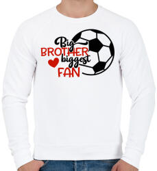 printfashion Big brother biggest fan - Férfi pulóver - Fehér (4951408)