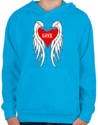 printfashion Angel - Gyerek kapucnis pulóver - Azúrkék (15092426)