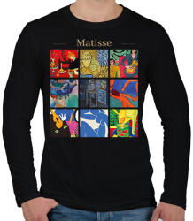 printfashion Matisse - részletek - Férfi hosszú ujjú póló - Fekete (11899590)
