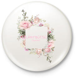 printfashion Lánybúcsú csapat - Kitűző, hűtőmágnes - Fehér (5322307)