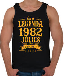 printfashion Ez a legenda 1982 július 17-én született - Férfi atléta - Fekete (7422680)