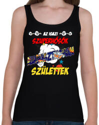 printfashion Augusztusban született szuperhős - Női atléta - Fekete (5368166)