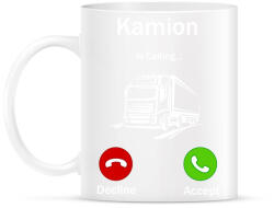 printfashion Kamionos Hívás - Bögre - Fehér (11514725)