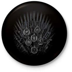 printfashion game of thrones - Kitűző, hűtőmágnes - Fekete (3092611)