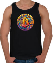printfashion Bitcoin - Férfi atléta - Fekete (15131997)