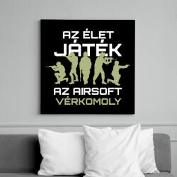 printfashion Az airsoft vérkomoly - Vászonkép - Fekete (15531092)