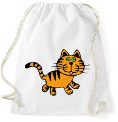 printfashion Macska - Sportzsák, Tornazsák - Fehér (10286559)