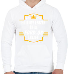 printfashion Ha nagy leszek én is Ford-os leszek - Férfi kapucnis pulóver - Fehér (14638742)