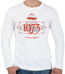 printfashion since-1973-red-black - Férfi hosszú ujjú póló - Fehér (529169)