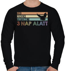 printfashion 3 nap alatt - Férfi pulóver - Fekete (13108013)