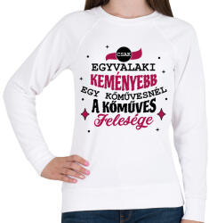 printfashion Kőműves felesége - Női pulóver - Fehér (10289534)