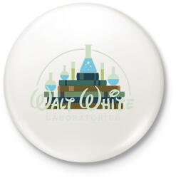 printfashion Walter White BB - Kitűző, hűtőmágnes - Fehér (5107197)