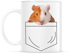 printfashion Tengerimalac zsebben - Bögre - Fehér (7091138)