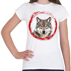 printfashion farkas - Női póló - Fehér (15319001)