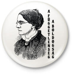 printfashion Susan B. Anthony idézet - Kitűző, hűtőmágnes - Fehér (8538549)
