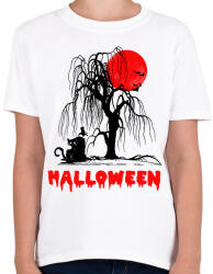printfashion HALOWEEN - Gyerek póló - Fehér (1825599)