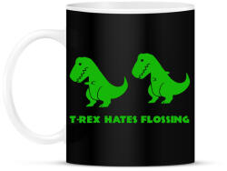 printfashion T-rex floss dance - Bögre - Fekete (1421486)