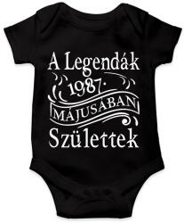 printfashion 1987 legenda születésnap - Baba Body - Fekete (2450962)