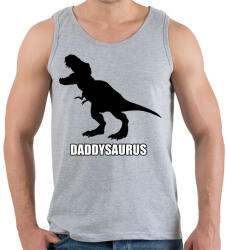 printfashion T-rex család - Daddysaurus - Férfi atléta - Sport szürke (13852675)