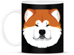 printfashion Akita Inu - Bögre - Fekete (4840119)