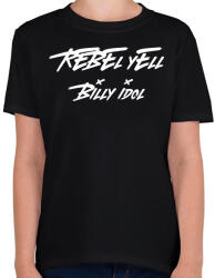 printfashion REBEL YELL 2 - Gyerek póló - Fekete (11350663)