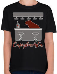 printfashion Capybarista - Gyerek póló - Fekete (12745818)