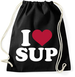 printfashion I love SUP! - Sportzsák, Tornazsák - Fekete (5140950)