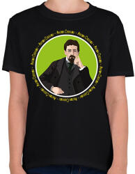 printfashion Anton Chekhov - Gyerek póló - Fekete (7117488)