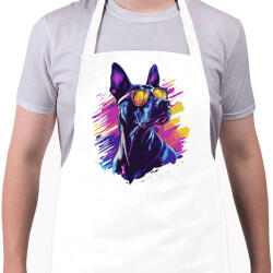 printfashion Menő Doberman - Kötény - Fehér (16702916)