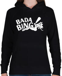 printfashion bada bing - Női kapucnis pulóver - Fekete (426443)