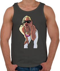 printfashion GTA ikon - Férfi atléta - Sötétszürke (2381449)