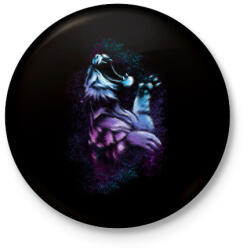 printfashion Tigriscsapás - Kitűző, hűtőmágnes - Fekete (3091177)