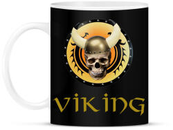 printfashion viking skull - Bögre - Fekete (1567725)