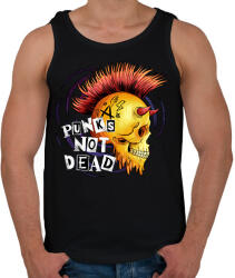 printfashion Punks not dead - Férfi atléta - Fekete (7803015)