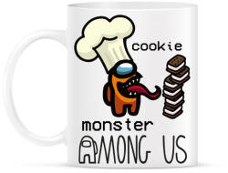 printfashion Among us - Cookie monster - Bögre - Fehér (4799948)