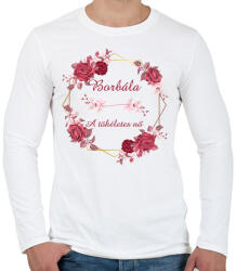 printfashion Borbála - Férfi hosszú ujjú póló - Fehér (2845568)