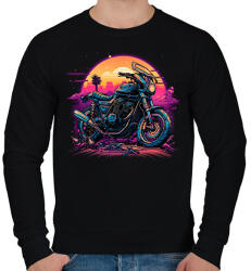 printfashion Motorsport - Férfi pulóver - Fekete (14034644)