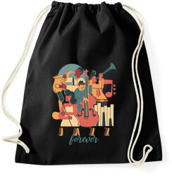 printfashion Jazz forever - Sportzsák, Tornazsák - Fekete (7658708)
