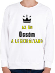 printfashion Az én öcsém - Gyerek pulóver - Fehér (3618585)