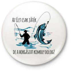 printfashion Komoly dolog. . - Kitűző, hűtőmágnes - Fehér (3088202)