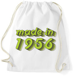 printfashion made-in-1956-green-grey - Sportzsák, Tornazsák - Fehér (482223)
